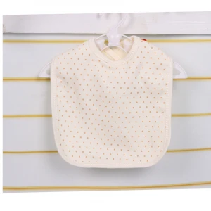 Hot Selling 100% organic cotton 3pcs in a set infant bibs skin-friendly durable baby bib