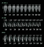 Hot Selling 500 PCS/Box Lot Transparent Customized Design Clear Color French Nail Tips Half Cover Full Cover for Salon Nail Art