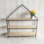 Hot Selling High-Quality Cheap Wooden Metal Wall Shelves Home Decor Rack Shel
