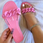 Hot Selling Hot 2021 Candy Color Fashion Casual Flat Heel Sandals and Slippers