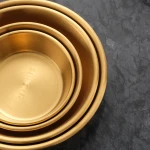 Hot Selling Korean Round Seasoning Dishes Sushi Dipping Bowl Stainless Steel Sauce Dishes