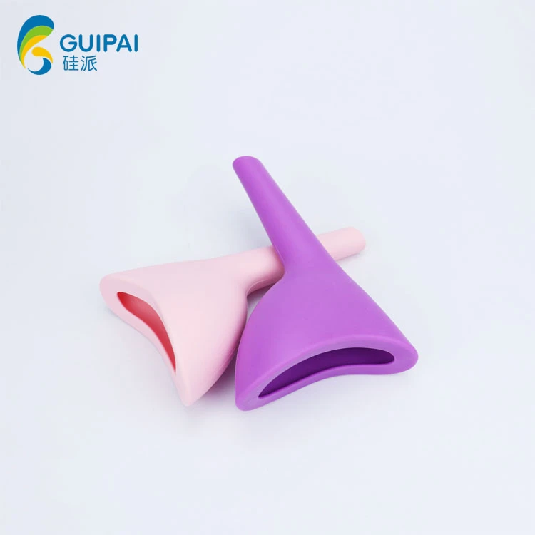 Hot selling Portable Travel Camping Outdoor Standing Pee Reusable silicone Female Women Urinal