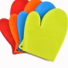 Hot Selling Silicone Printing Grill Mittens Oven Gloves Mitt Extreme bbq Heat Resistance Gloves