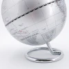 Hot selling Silver background metal base world globe table decoration