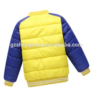 Hot Selling Winter Padding Bomber Jacket for boy / children / kids