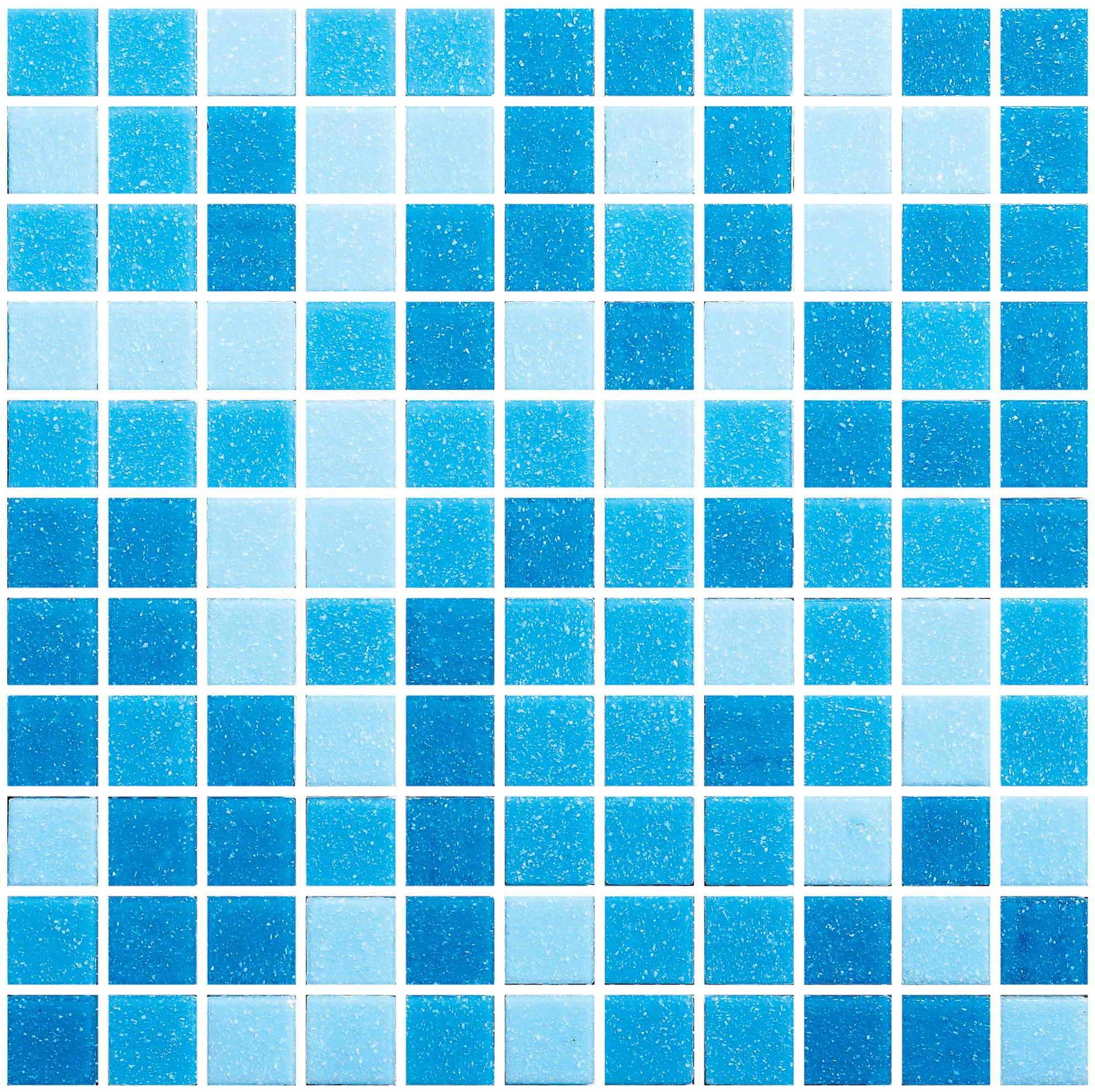 Hot swimming pool perfect use blue multi color glass mosaic tile