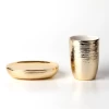 Hotel Manufacturer Wholesale Luxury Ceramic Gold Bathroom Set Accessories