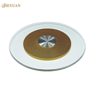 Hotel Restaurant Dining Table Top Glass Lazy Susan Swivel Plate