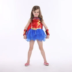 HS-1502-016 Super girl halloween costume, dresses girls party cosplay
