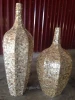 HT6742 Vietnam resin lacquer flower vases with mother of pearl inlaid- http://lacquerhomevn.com/