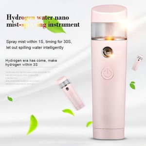 Hydrogen rich water nano beauty sprayer handheld USB mini nano mist spray face humidifier facial steamer