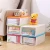Import IMODE design 35*24.5*14cm clear open drop front shoe box with transparent window from China
