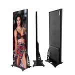 Indoor P1.86 P2 P2.5 Digital Led Poster advertising screen iron Frame 640x1920mm poster Display for shop