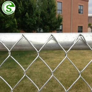 Industrial chain link net hot dip galvanizing diamond wire mesh fence price