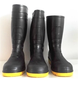 Industrial  Working PVC Safety Boots Steel Toe Protection safety shoes