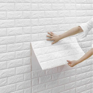 Interior home decoration 3D foam PVC self-adhesive wallpaper brick wall panel/wallpaper living room bedroom wall paint