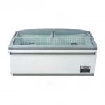 Island Horizontal Glass Cover Refrigerator grocery store fridge/freezer/ice cream and frozen food refrigerator