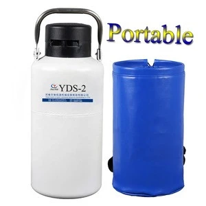 iso 2l liquid nitrogen gas cylinder yds-2 cattle semen tank 2 liter cryo container price