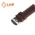 Import Italy imported oil leather strap 22mm brown red mens leather strap handmade retro leather strap from China
