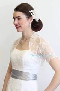 Ivory Lace Wedding Bolero Jacket