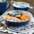 Import Japanese Style Fish Pattern Ceramic Rice Dish Plate Under Glazed Dinnerware from China