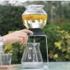 Japanese Style  Glassware Tea Dripper Set With Stander and Tea Pot, Tea Set
