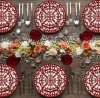 JC wholesale wedding dinnerware on-glazed Bone China ceramic Dinner plates set