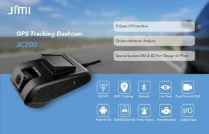 JIMI JC200 ADAS 1080p CCTV DVR Live Video streaming 3g android car dashcam with gps tracking