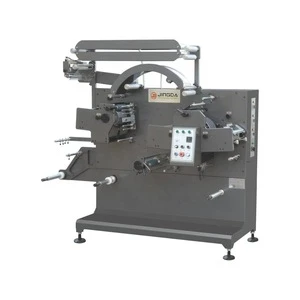 (JR-1521B) On Running Registration Label Printing Machine / Flexo Fabric Label Printing Machine for Nylon Taffeta, Cotton Tape