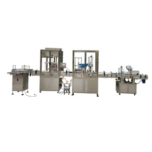 KEFAI full Automatic syrup jam liquid filling capping and labeling machine made in China