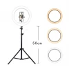 keianmi  Led ring photo Ringlight 26cm Cell phone holder with selfie ring light