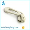 Key locking double hole zipper auto lock slider