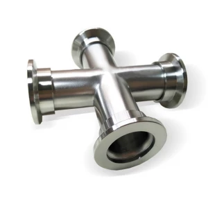 KF16-50 stainless steel quick flange adaptor  4way crosses joint pipe fitting for Vacuum parts components