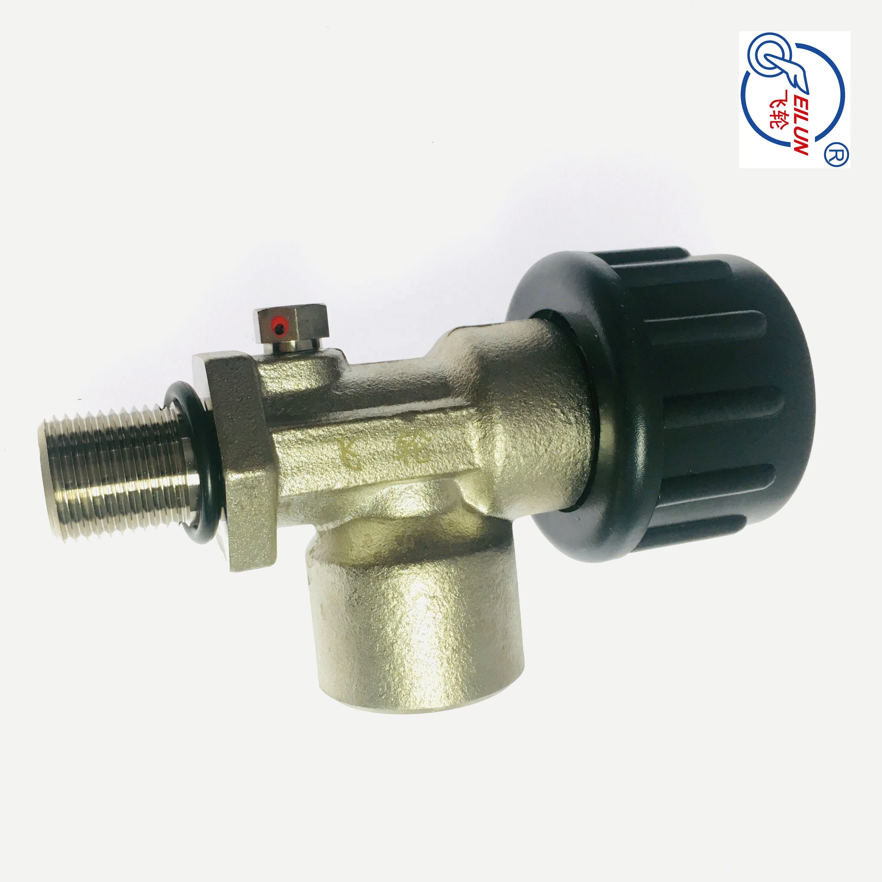 KHF-30A SCBA cylinder valve black handwheel valve for fire-fighting equipment