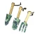 Import Kids Garden hand tools set 3pcs mini trowel fork floral printing stainless steel body wood handle gardening tools set from China