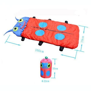 Kids sleeping bag, ladybug sleepng bag for children