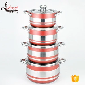 Kitchen set stainless steel stock pot /milk pot with ss lid