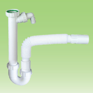 Kitchen sink drainer sewer Siphon bottle Plumbing trap, wash basin waste sewer,U-sewer telescopic tube