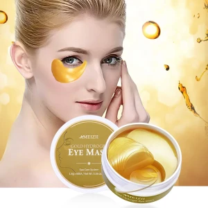 Korean 24K Gold Eye Mask Sleep Eyemask Masker Mata Anti Aging Dark Circle Parche Ojo Hydrogel Eye Patch Pad Olhos Under Eye Mask