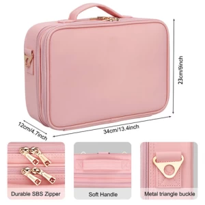 Large Capacity Professional 2 Layers Waterproof Makeup Travel Make Up Case Brush Holder Cosmetic Bags