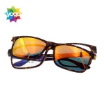 Latest double lenses optical eyeglasses with magnetic reading glasses eyeglass frame clip-on frame eyewear