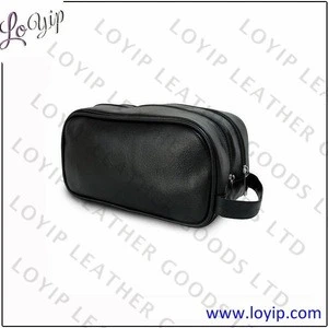 Leather Travel Toiletry Bag Hotel Amenity
