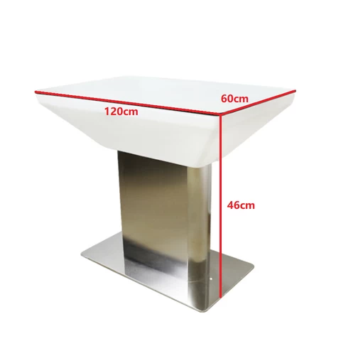led luminous furniture bar restaurant table colored lighting outdoor waterproof plastic bar counter charging remote control