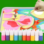 LFDIY6060 Water Drawing DIY Paint Tools Magic Art Toy Set Marbling Painting Kit For Kids and Adults