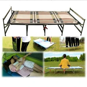 lightweight portable leisure bed new design folding bed camping cot outdoor bed