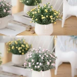 Living room simulation mini potted plant desktop coffee table green plant ornaments Nordic decoration gypsophila small bonsai