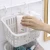 Import livlingroom bathroom toilet bath storage plastic  hanging basket bedroom kitchen debris storage storage basket from China