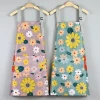 Logo Custom Fashion BBQ Plastic Polyester Waterproof PVC Adult Bib Kitchen Apron
