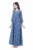 Import Long indian cotton indigo gown with cut out back hand block printed long kurta for women from India