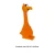 Import Long Neck Chicken Shape Pet Toy Natural Latex Chew Toy With Squeaker For Dogs Customized Logo from China